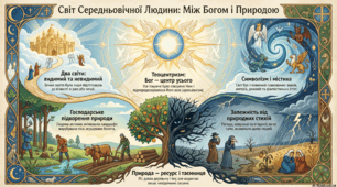 Людина і природа в Середньовіччі. Світогляд середньовічної людини.