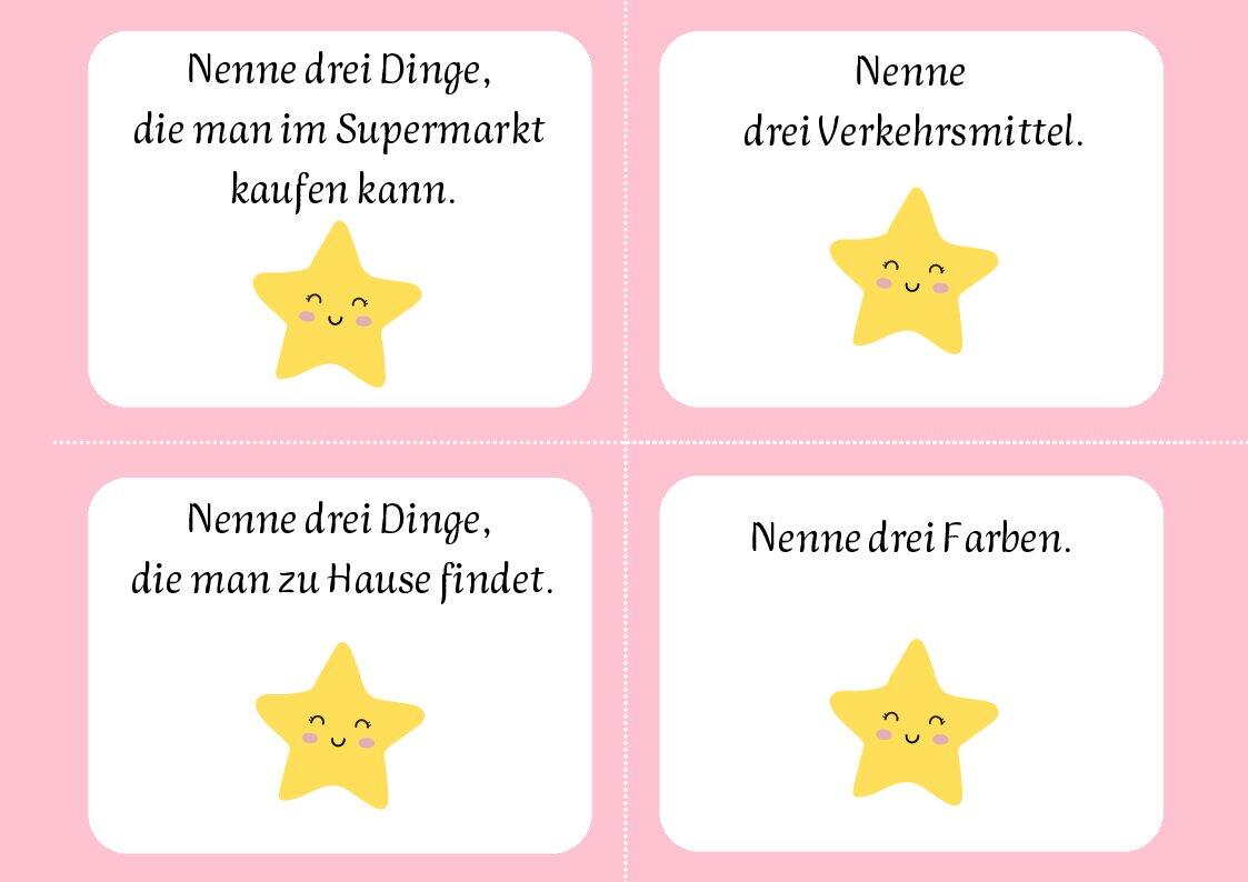 Nenne drei Dinge... | Інші методичні матеріали. Німецька мова