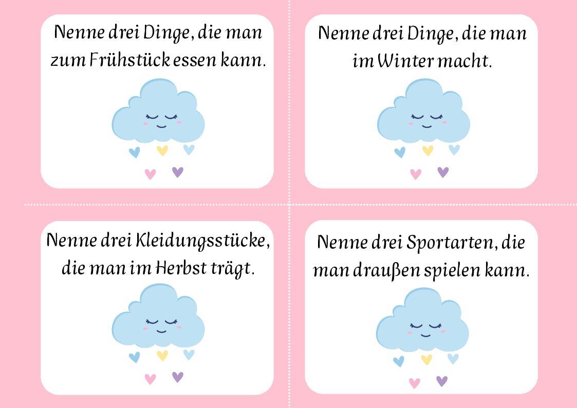 Nenne drei Dinge... | Інші методичні матеріали. Німецька мова