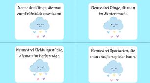 Nenne drei Dinge...