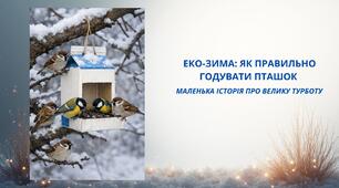 Презентація "Еко-зима: як правильно годувати пташок.  Маленька історія про велику турботу