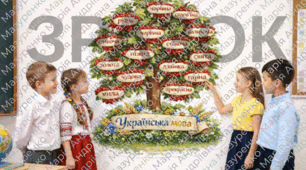 Настінний плакат «Українська мова» до Дня рідної мови . 9 частин
