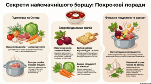Ступені порівняння якісних прикметників. Інфографіка "Секрети найсмачнішого борщу"