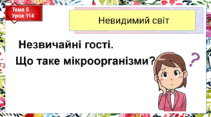 Презентація до уроку ЯДС в 4 класі "Що таке мікроорганізми?"