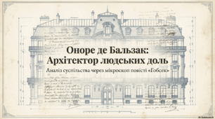 Презентація "Аналіз суспільства через мікроскоп повісті "Гобсек"