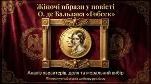 8 клас НУШ. О. де Базак. Жіночі образи в повісті "Гобсек". (презентація + робочі аркуші до уроку)