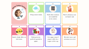 Winter Tongue Twisters Flashcards