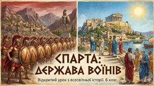 Конспект та презентація відкритого уроку на тему: "Спарта: держава воїнів"