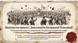 Узагальнюємо знання та вміння за розділом III. Українська козацька революція та боротьба за суверенітет козацької держави (XVII ст.)