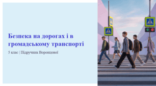 Безпека на дорогах і в громадському транспорті. 5 клас | Підручник Воронцової