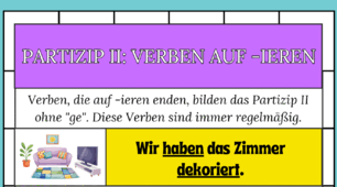 Partizip II: Verben auf -ieren