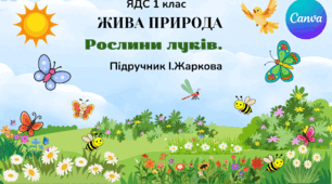 Презентація "Рослини луків." ЯДС 1 клас, підручник І. Жаркової