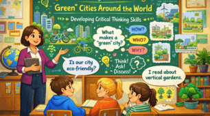 Урок англійської мови у 8 класі на тему: “Green” Cities Around the World. Developing Critical Thinking Skills