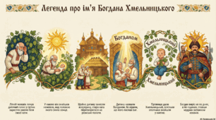 Народна легенда " Звідки пішло ім'я та прізвище Богдана Хмельницького"