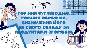 Горіння вуглеводнів. Горіння парафіну, визначення його якісного складу за продуктами згоряння.