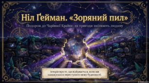 Ніл Ґейман. «Зоряний пил». Внутрішні зміни головного героя упродовж його подорожі Чарівною Країною. Фантастичні персонажі та їхні функції в сюжеті.