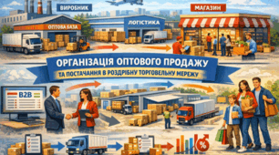 Організація оптового продажу товарів та їх постачання в роздрібну торговельну мережу