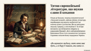 Презентація "О. де Бальзак: Титан європейської літератури, що шукав слави й  кохання" створила за допомогою ШІ Notebooklm, використавши кілька джерел.