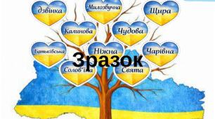 Шаблон аплікації до Дня рідної мови