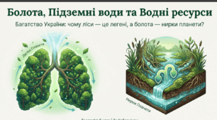 Болота, їхні типи й поширення. Значення і охорона боліт. Підземні води. Основні артезіанські басейни. Водні ресурси України, шляхи їх раціонального використання та охорони. Штучні водойми: канали, водосховища, ставки.