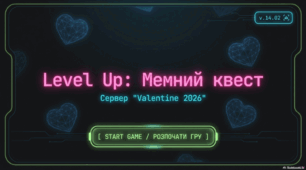 Презентація до Дня святого Валентина "Level Up: мемний квест"