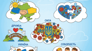 Заняття до Дня соборності України "Хмаринки єдності"