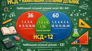 НСД - найбільший спільний дільник 
