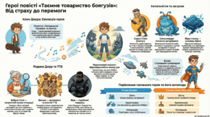 Герої повісті "Таємне товариство боягузів, або засіб від переляку №9"