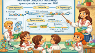 Реалізація спадкової інформації: транскрипція та процесинг РНК