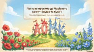 📚 Чарівний замок: Звуки та літери