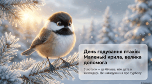 Презентація "3 лютого - День підгодівлі птахів"
