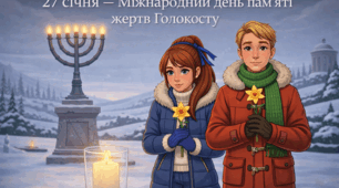 Презентація День пам'яті жертв Голокосту 27 січня PDF готова до друку з наголосами