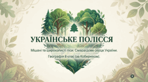 Природні зони України: мішаних і широколистих лісів.