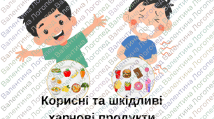Корисна та шкідлива їжа.
