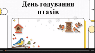 Відеоогляд "3 лютого - День підгодівлі птахів"