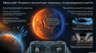 Презентація "Меркурій, таємниці планети"