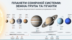Презентація "Які планети називають гігантами. Загальна характеристика планет земної групи та планет-гігантів.