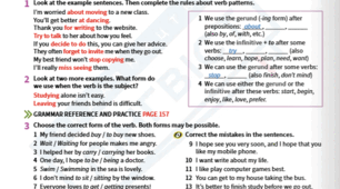 Gerund (-ing) та Infinitive (to + verb): просте пояснення, таблиці, лайфхаки та робочий зошит з ключами для вчителя Prepare 7. Unit 10