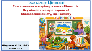 Презентація до уроку ЯДС за підручником “Я досліджую світ”, 2 клас, авт. О. В. Волощенко, О. П. Козак, Г. С. Остапенко. 2 семестр. Тема: Яку цінність можу створити я?