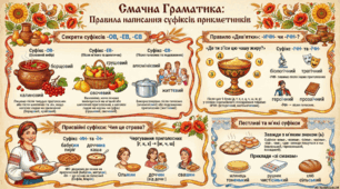 Смачна граматика: суфікси прикметників