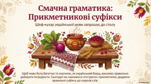 Написання суфіксів прикметників