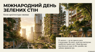 15 лютого - Міжнародний день зелених стін