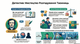 Детективна література. Її характерні особливості. Різновиди детективів.