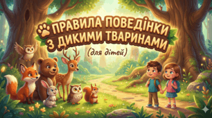 ПРАВИЛА ПОВЕДІНКИ З ДИКИМИ ТВАРИНАМИ(для дітей)