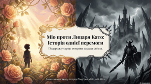 Боротьба з жорстоким лицарем Като, володарем Країни Чуженецької. Перемога добра над злом у творі А. Ліндґрен «Міо, мій Міо».