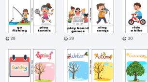 Super Minds 2 Флешкардки на тему "Free time" Flashcards Unit 5 Free time
