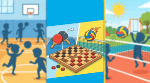Тест з фізичної культури (5 клас): Шашки🟤  | Настільний теніс 🏓 | Волейбол 🏐