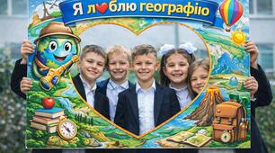 ВЕЛИКА РАМКА "Я ЛЮБЛЮ ГЕОГРАФІЮ"