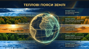 Як розподіляється тепло на Землі. Клімат.