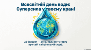 Всесвітній день води: Суперсила у твоєму крані. 22 березня - день, коли світ згадує про свій найцінніший скарб